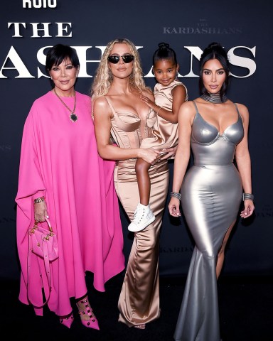 Kris Jenner, Ben Winston, Khloe Kardashian, True Thompson, Kim Kardashian'The Kardashians' TV Show premiere, Los Angeles, Califrnia, USA - 07 Apr 2022