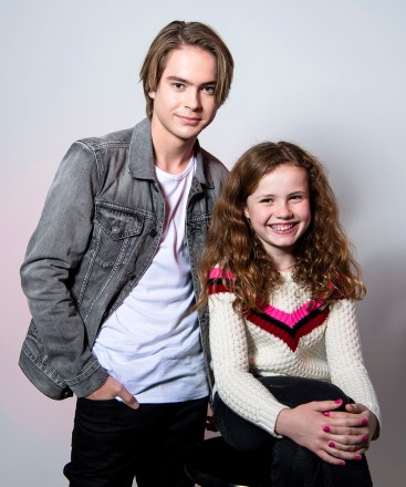 Darby Camp and Judah Lewis Of 'The Christmas Chronicles' on Netflix visit HL to promote the Kurt Russell film