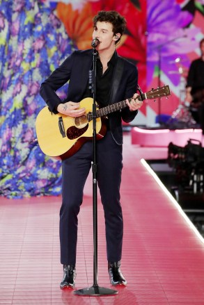 Shawn Mendes performing on the catwalkVictoria's Secret Fashion Show, Runway, New York, USA - 08 Nov 2018