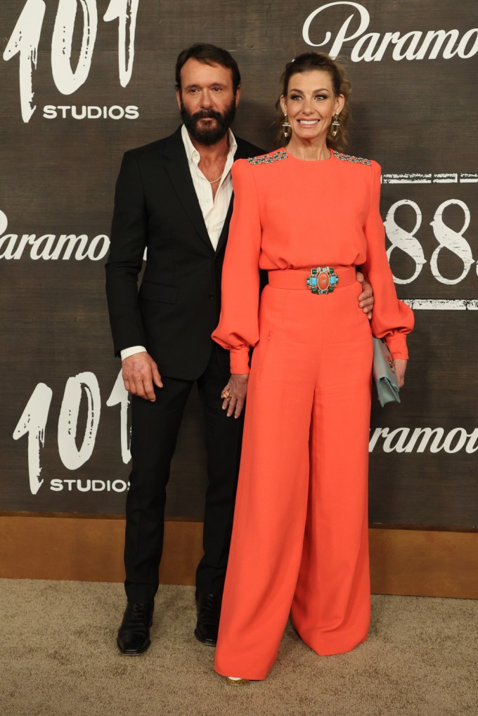 Tim McGraw and Faith Hill at the premiere of ‘1883’