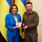 U.S. House Speaker Pelosi Meets with Ukrainian President Zelenskyy in Kyiv, Ukraine - 01 May 2022