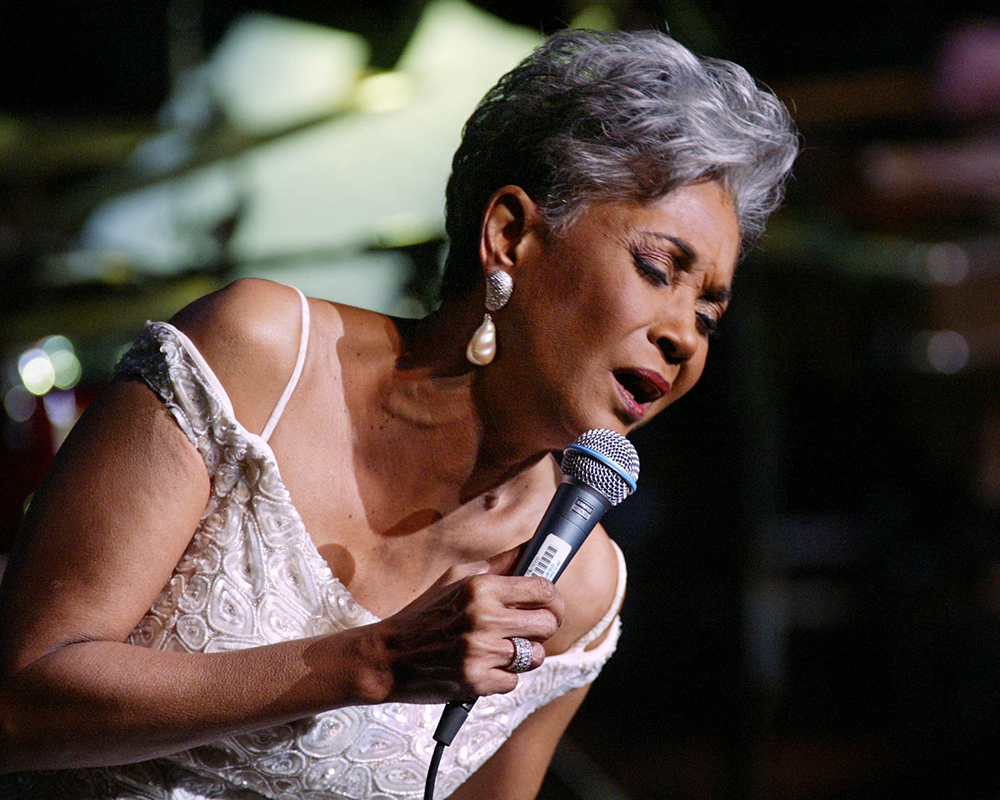 WILSON Grammy Award winner and legendary vocalist Nancy Wilson performs at the Lincoln Center's Avery Fisher Hall in New York during a concert titled 'Nancy Wilson With Strings: Celebrating Four Decades of Music', . Wilson was accompanied by a an elegant 12-piece ensemble and a swinging 16-piece jazz orchestra to celebrate 40 years as one of the leading vocalists in the jazz sceneNANCY WILSON FIFTY, NEW YORK, USA