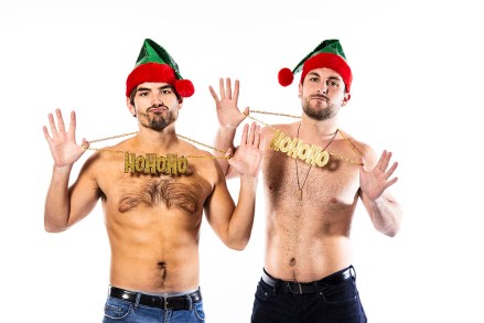 Jared Haibon and Tanner Tolbert strip down for a holiday-themed photo shoot and EXCLUSIVE interview session with HollywoodLIfe