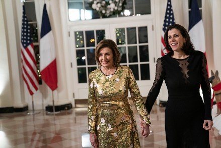 Guests arrive to attend a State Dinner in honor of President Emmanuel Macron and Brigitte Macron of France hosted by United States President Joe Biden and first lady Dr. Jill Biden at the White House in Washington, DC on Thursday, December 1, 2022Credit: Sarah Silbiger / Pool via CNPPictured: Nancy Pelosi,Alexandra PelosiRef: SPL5507312 011222 NON-EXCLUSIVEPicture by: Ron Sachs/CNP / SplashNews.comSplash News and PicturesUSA: +1 310-525-5808London: +44 (0)20 8126 1009Berlin: +49 175 3764 166photodesk@splashnews.comWorld Rights, No France Rights