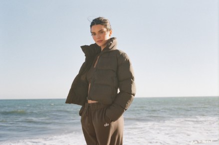 Kendall Jenner poses by the ocean as she stars in Alo’s first ever Holiday Jackets and Coats campaign for Fall 2021. Alo - which stands for Air, Land and Ocean - says the collection is meant to be worn from coast to coast, with jackets and coats for every climate. The collection will drop throughout the holiday season, launching with the Stunner Puffer. Kendall has been a longstanding ambassador for the celebrity-favourite athletic brand, which also includes menswear, yoga gear and a beauty line focused on getting the ultimate glow. She says in a video for the campaign: “I actually remember the first time I went to Alo, must have been six or seven years ago. I feel like it was right when they popped up. “And I just loved it. I think there stuff is amazing, and so I’ve been on to Alo for a minute now.” *BYLINE: Alo/Mega. 05 Oct 2021 Pictured: Kendall Jenner stars in Alo’s Holiday Jackets and Coats campaign for Fall 2021. *BYLINE: Alo/Mega. Photo credit: Alo/MEGA TheMegaAgency.com +1 888 505 6342 (Mega Agency TagID: MEGA793828_007.jpg) [Photo via Mega Agency]
