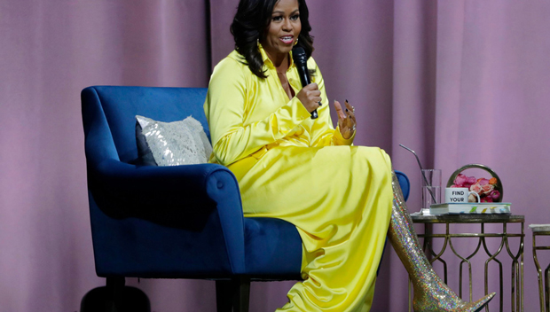 Glitter boots 2025 michelle obama