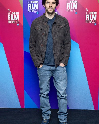BFI London Film Festival. Colin Morgan attending the Benjamin Premiere as part of the BFI London Film Festival at BFI in London. Picture date: Friday October 19, 2018. Photo credit should read: Ian West/PA Wire URN:39215787 (Press Association via AP Images)