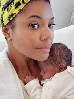 gabrielle union kissing daughter lips