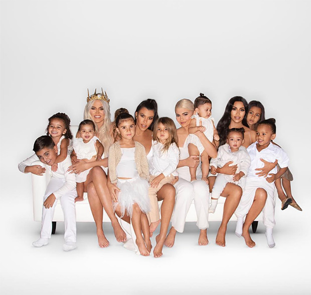 kardashian christmas card 2018