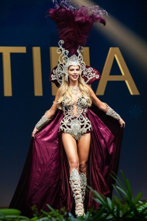 Agustina Pivowarchuk, Miss Argentina 2018 on stage during the National Costume Show, an international tradition where contestants display an authentic costume of choice that best represents the culture of their home country, on December 10th at Nongnooch Pattaya International Convention Exhibition (NICE). The Miss Universe contestants are touring, filming, rehearsing and preparing to compete for the Miss Universe crown in Bangkok, Thailand. Tune in to the FOX telecast at 7:00 PM ET live/PT tape-delayed on Sunday, December 16, 2018 from the IMPACT Arena in Bangkok, Thailand to see who will become the next Miss Universe. HO/The Miss Universe Organization
