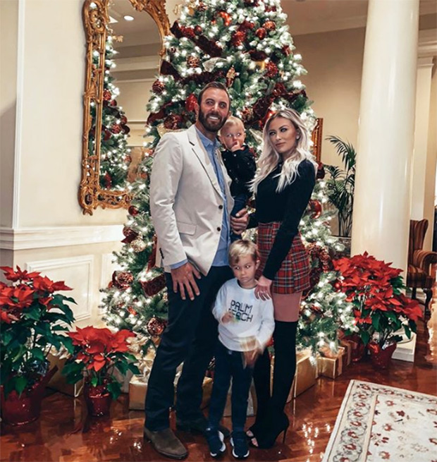 Paulina Gretzky, Dustin Johnson & Kids 