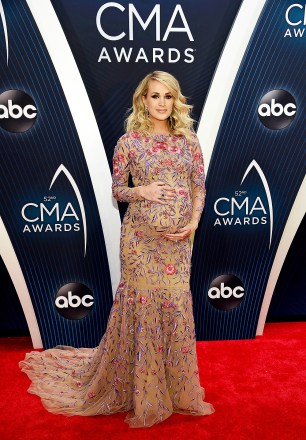 Carrie Underwood arrive at the 52nd annual CMA Awards at Bridgestone Arena, in Nashville, Tenn
52nd Annual CMA Awards - Arrivals, Nashville, USA - 14 Nov 2018