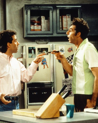 Editorial use only. No book cover usage.Mandatory Credit: Photo by Nbc Tv/Kobal/REX/Shutterstock (5885737an)Jerry Seinfeld, Michael RichardsSeinfeld - 1990-1998NBC TVTelevision