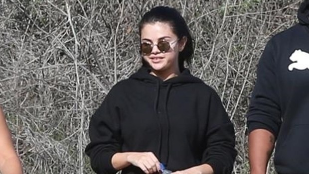 Selena Gomez Went Hiking in a Sports Bra and Leggings in Second