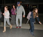 FAITH HILL AND FAMILY AT LAX