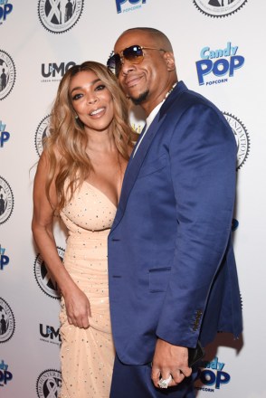 Wendy Williams and husband Kevin Hunter attend Wendy Williams Birthday Party and The Hunter Foundation Give Back Gala 2018 on July 18, 2018 at The Hammerstein Ballroom within the Manhattan Center Studios in New York City, USA. (Photo by Daniela Kirsch/NameFace/Sipa USA)(Sipa via AP Images)