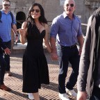 Happy couple Jeff Bezos and Lauren Sanchez visit the Colosseum in Rome