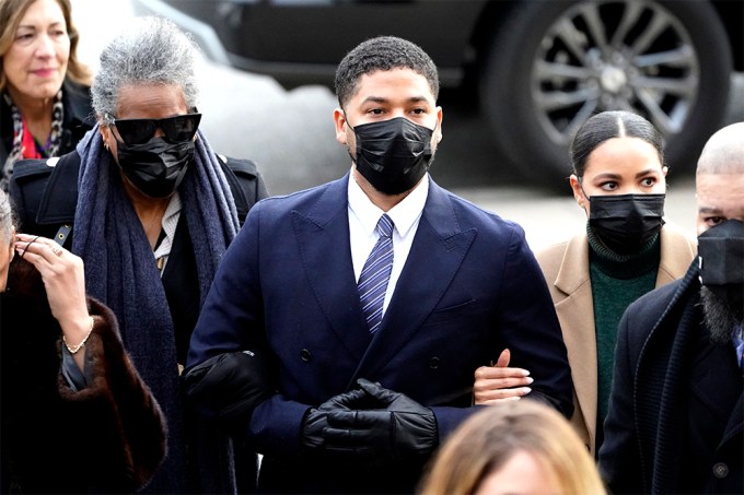 Jussie Smollett arrives at court for his trial