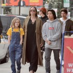 *EXCLUSIVE* Angelina Jolie takes Pax and Vivienne out shopping on Melrose Ave!