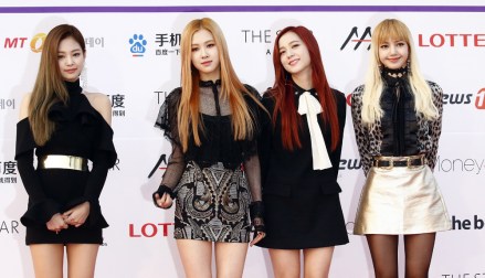 South Korean Girl Group 'Blackpink' Members Pose As They Arrive For the Asia Artist Awards 2016 at the Kyunghee University in Seoul South Korea 16 November 2016 Korea, Republic of Seoul
South Korea Cinema Asia Artist Award - Nov 2016
South Korean girl group 'BLACKPINK'  members pose as they arrive for the Asia Artist Awards 2016 at the Kyunghee University in Seoul, South Korea, 16 November 2016.