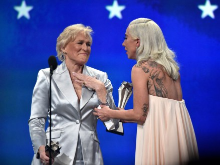 Glenn Close - Best Actress - 'The Wife' and Lady Gaga - Best Actress - 'A Star Is Born'
24th Annual Critics' Choice Awards, Show, Barker Hanger, Los Angeles, USA - 13 Jan 2019