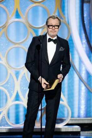 76th ANNUAL GOLDEN GLOBE AWARDS -- Pictured: Gary Oldman at the 76th Annual Golden Globe Awards held at the Beverly Hilton Hotel on January 6, 2019 -- (Photo by: Paul Drinkwater/NBC)