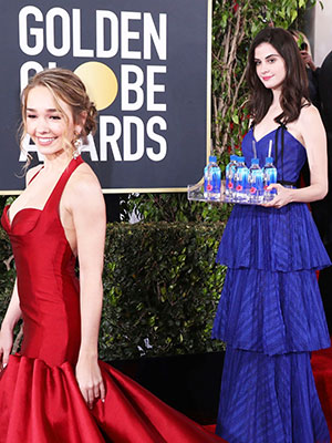 fiji water girl golden globes 2019