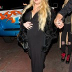 Heavily Pregnant Jessica Simpson Looks Tired As She And Husband Eric Johnson Were Seen Leaving The Roxy In LA