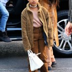 Kim Kardashian Gets In Some Last Minute Christmas Shopping With North West And Saint West At Saks Fifth Avenue In NYC