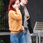 *EXCLUSIVE* Kristen Stewart goes braless as she grabs coffee with girlfriend Sara Dinkin
