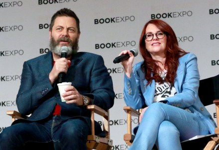 Nick Offerman and Megan Mullally
Book Expo, Adult and Author Breakfast, New York, USA - 31 May 2018