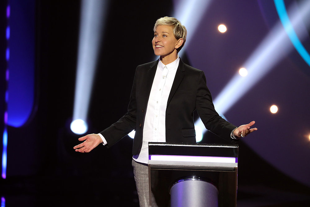 ELLEN'S GAME OF GAMES -- "High School Musical Chairs" Episode 208 -- Pictured: Ellen DeGeneres -- (Photo by: Mike Rozman/NBC)