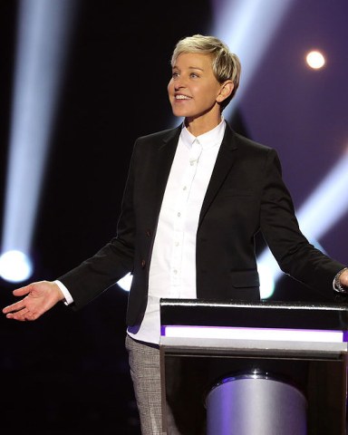 ELLEN'S GAME OF GAMES -- "High School Musical Chairs" Episode 208 -- Pictured: Ellen DeGeneres -- (Photo by: Mike Rozman/NBC)