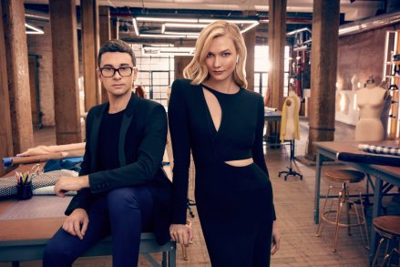 PROJECT RUNWAY -- Season:17 -- Pictured: (l-r) Christian Siriano, Karlie Kloss -- (Photo by: Miller Mobley/Bravo)