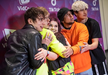 Editorial Use Only
Mandatory Credit: Photo by PinPep/Shutterstock (10565102k)
Sam and Colby in the Tok Tik Meet and Greet Area
Vidcon, ExCeL centre, London, UK - 23 Feb 2020
VidCon is the world's largest event for fans, creators, executives and brands who are passionate about online video and building diverse communities.