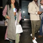 Tinashe and Mario leave Craig's Restaurant in West Hollywood