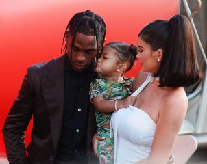 Travis Scott, Kylie Jenner and Stormi Webster
'Travis Scott: Look Mom I Can Fly' film premiere, Arrivals, Barker Hangar, Los Angeles, USA - 27 Aug 2019