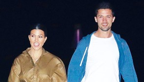 David Duron & Kourtney Kardashian Leaving Nobu Malibu, Jan. 23