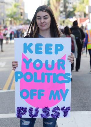 Protesters
Women's March, Los Angeles, USA - 19 Jan 2019