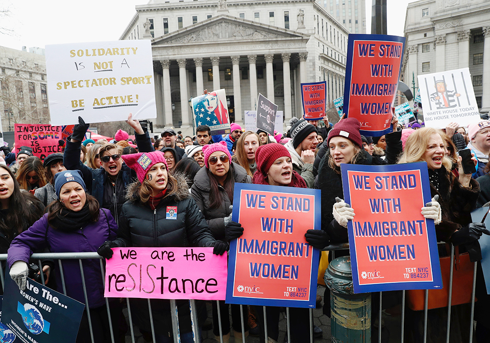 Women's March, New York, USA - 19 Jan 2019