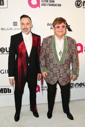 David Furnish and Sir Elton JohnElton John AIDS Foundation Academy Awards Viewing Party, Los Angeles, USA - 24 Feb 2019