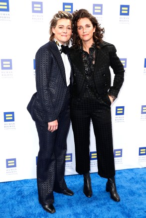 Brandi Carlile (L) and Catherine Shepherd (R) attend the Human Rights Campaign 2022 Los Angeles Dinner at JW Marriott Los Angeles L.A. LIVE in Los Angeles, California, USA, 12 March 2022.
Human Rights Campaign 2022 Los Angeles Dinner at JW Marriott Los Angeles L.A. LIVE, USA - 12 Mar 2022