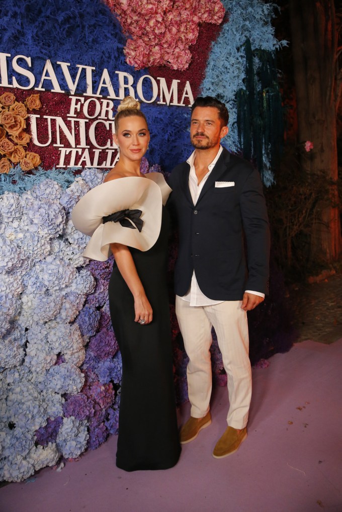 Kty Perry & Orlando Bloom At The Luisaviaroma X Unicef Summer Gala