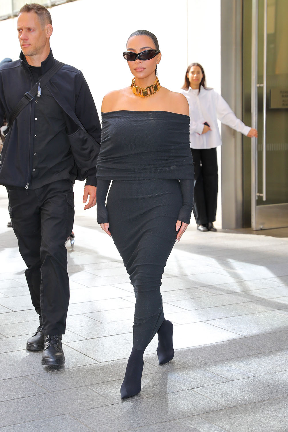 Kim Kardashian Black Dress NYC Spl