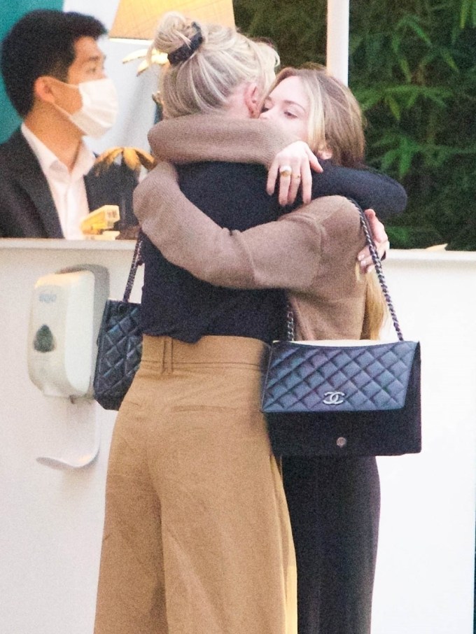 Stella Banderas Hugging Mom Melanie Griffith