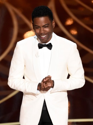 Host Chris Rock speaks at the Oscars, at the Dolby Theatre in Los Angeles
88th Academy Awards - Show, Los Angeles, USA
