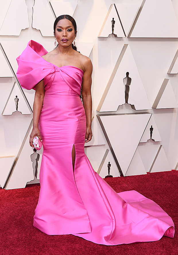 angela bassett pink dress