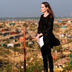 US actress Angelina Jolie visits Rohingya camp in Bangladesh, Teknuf - 05 Feb 2019