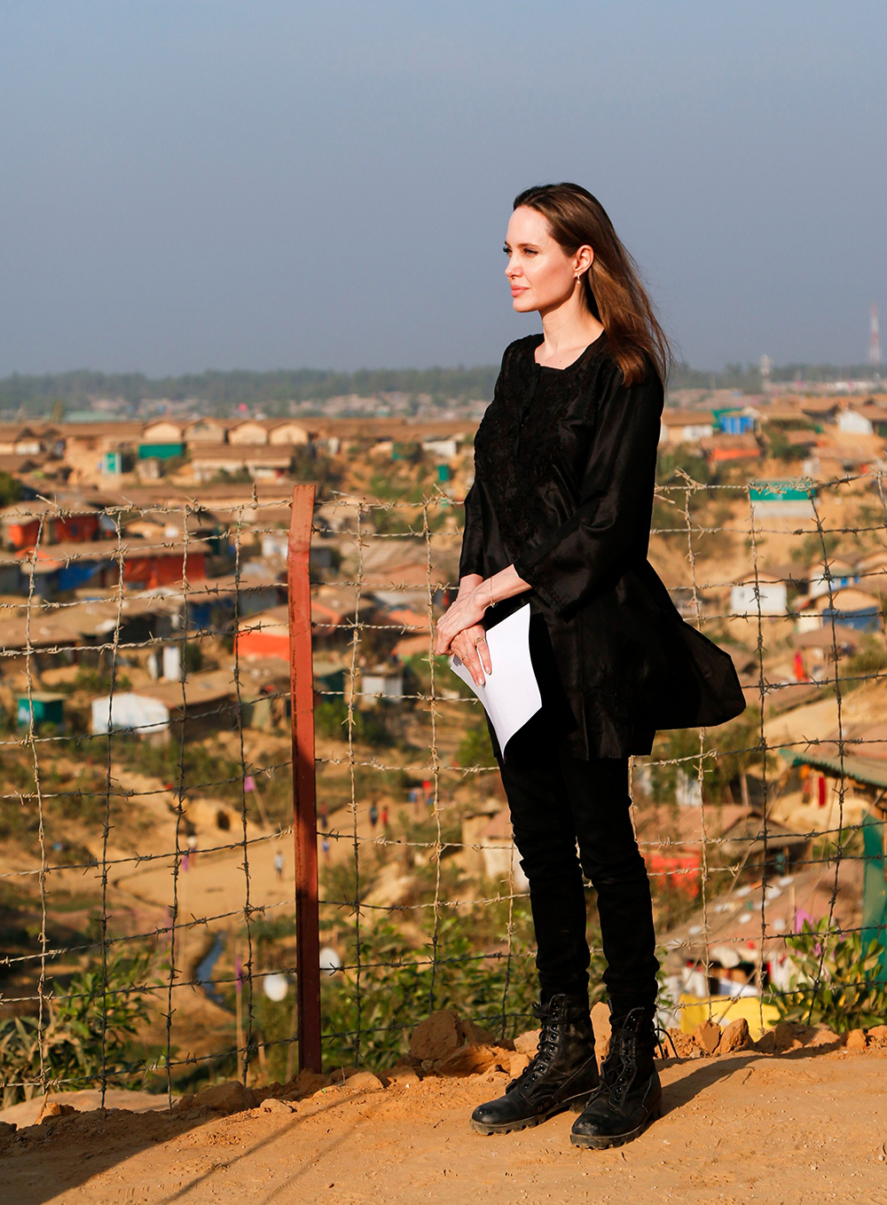 US actress Angelina Jolie visits Rohingya camp in Bangladesh, Teknuf - 05 Feb 2019