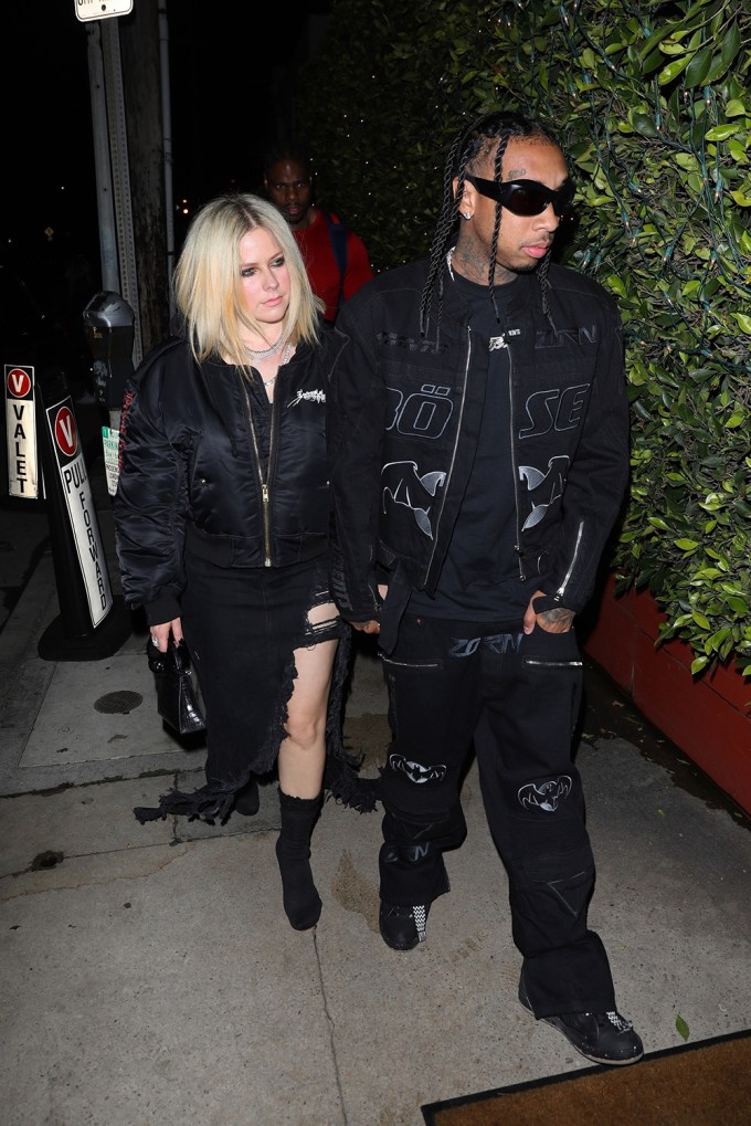 *EXCLUSIVE* Avril Lavigne and Tyga confirm dating rumors as they head out for a romantic dinner date in Santa Monica!